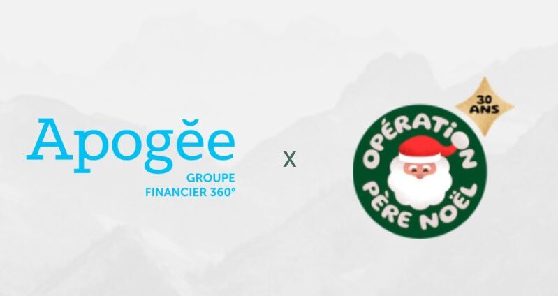 Apogée est fière de collaborer à nouveau cette année avec Opération Père Noël 2025 !